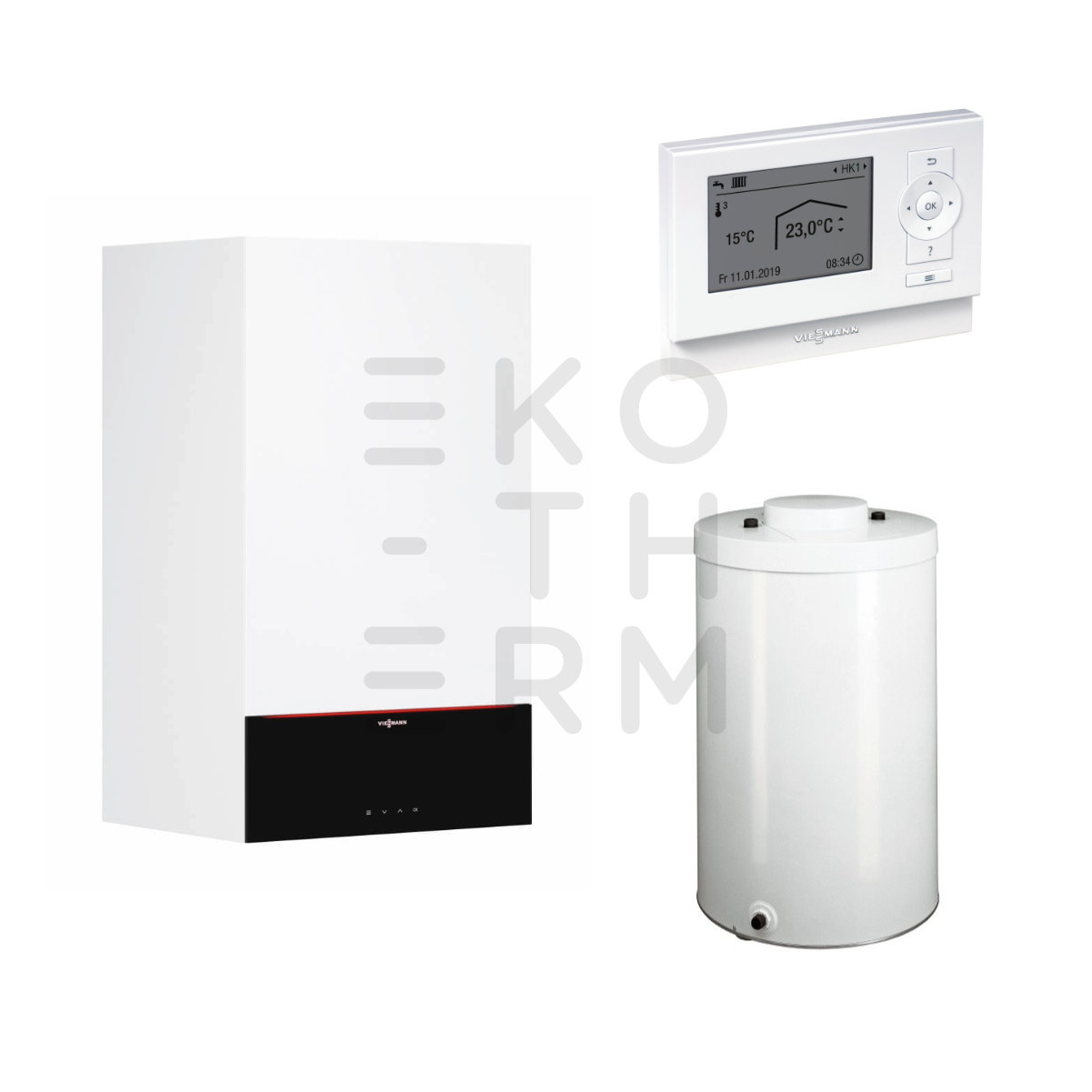 Viessmann Vitodens 200-W 19 kW + Vitocell 100-W 100l + Vitotrol 200 E
