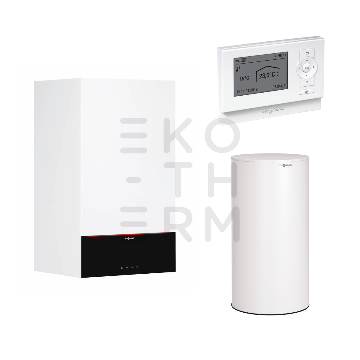 Viessmann Vitodens 200-W 32 kW + Vitocell 100-W 200l + Vitotrol 200 E