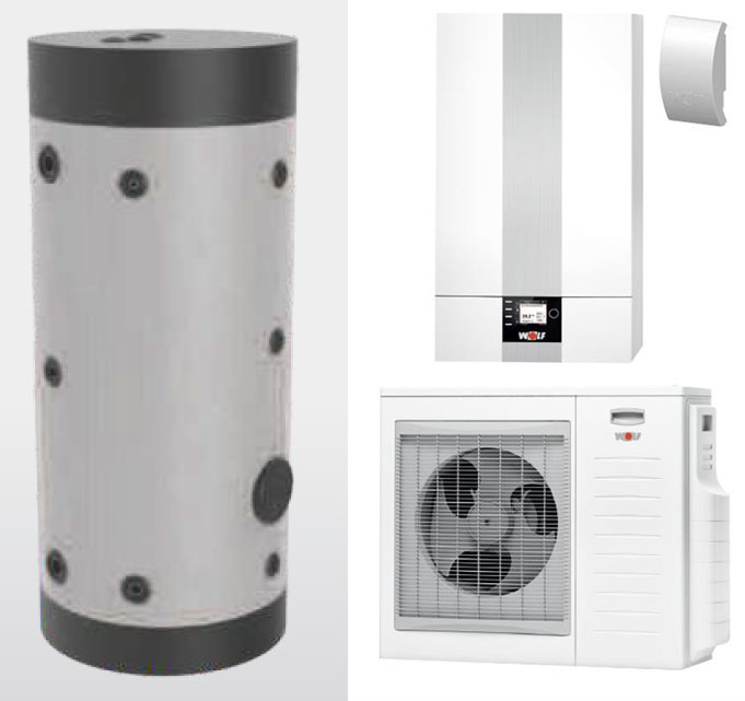 Wolf zostava s tepelným čerpadlom BWL-1S 5 kW/230V a zásobníkom 200l