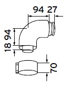 Koleno 87° 60/100