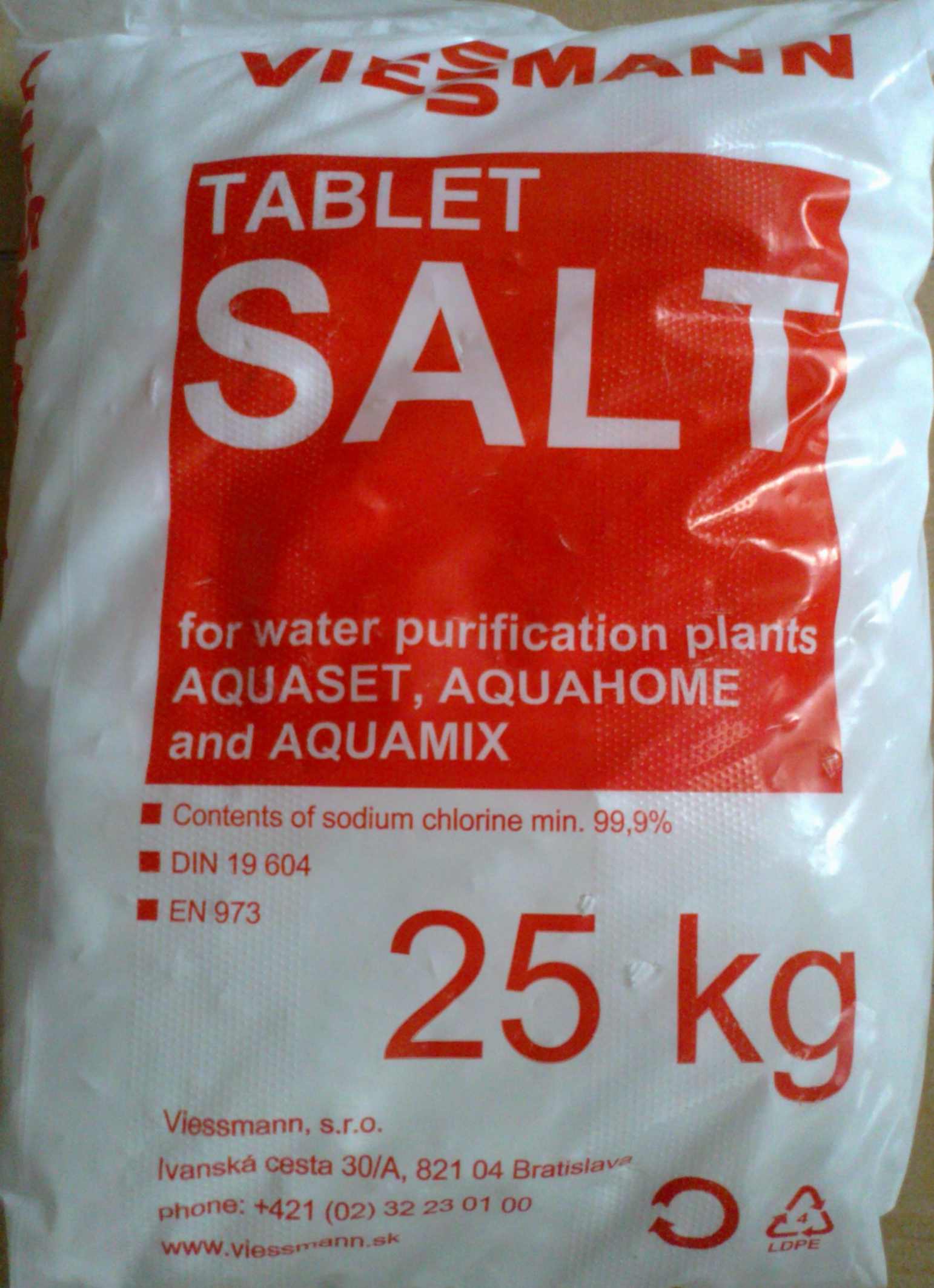 Viessmann regeneračná soľ 25 kg